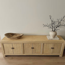 Load image into Gallery viewer, Organic TV Unit _ Six Door _ Blonde Elm _ 2 Sizes

