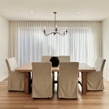 Load image into Gallery viewer, Farmhouse Dining Table _ Aged Elm _ 2 Sizes
