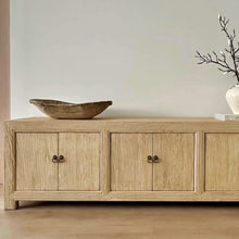 Load image into Gallery viewer, Organic Oversize TV Unit _ Eight Door _ 280cm _ Blonde Elm

