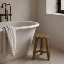 Load image into Gallery viewer, Ming Stool _ Triangle Base_ Rustic Brown

