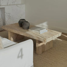 Load image into Gallery viewer, Platform Coffee Table _ Whitewashed Elm
