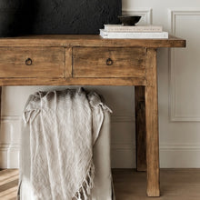 Load image into Gallery viewer, Ming Console _ Two Drawer _ 120cm _ Rustic Brown
