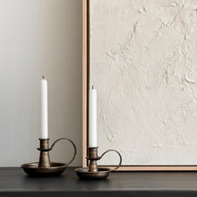 Load image into Gallery viewer, Middle Eastern Candle Holders _ Pair _ Antique Bronze
