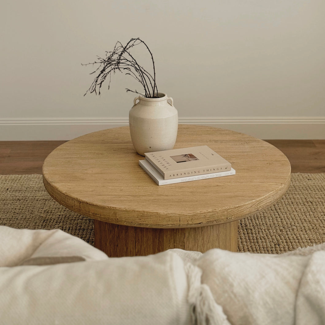Honey Elm Platform Coffee Table _ 100cm