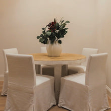 Load image into Gallery viewer, Hamptons Dining _ White + Honey Elm _ 2 Sizes
