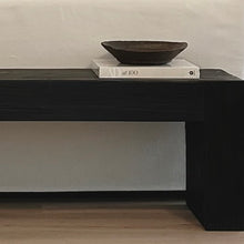 Load image into Gallery viewer, Platform Bench _ Chunky _ Modern Textured Black
