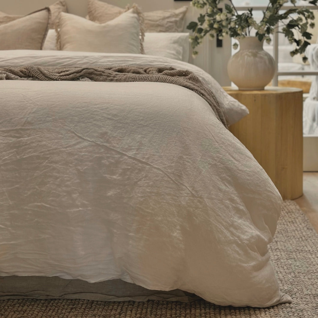 Organic Drum Side Table _ Large _ Blonde Elm