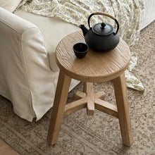 Load image into Gallery viewer, Farmhouse Worker Stool _ Aged Elm
