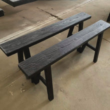 Load image into Gallery viewer, Heritage Skinny Bench _ Textured Black
