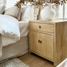 Load image into Gallery viewer, Organic Bedside Table _ Blonde Elm
