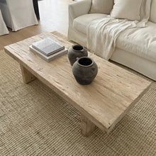 Load image into Gallery viewer, Platform Coffee Table _ Whitewashed Elm

