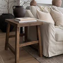 Load image into Gallery viewer, French Provincial Side Table _ XL _ Distressed Brown
