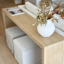 Load image into Gallery viewer, Organic Platform Hallway Table _ Blonde Elm
