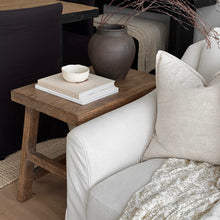 Load image into Gallery viewer, French Provincial Side Table _ XL _ Distressed Brown
