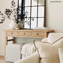 Load image into Gallery viewer, Organic Console _ Three Drawer _ 140cm _ Blonde Elm
