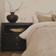 Load image into Gallery viewer, Heritage Bedside Table _ XL _ Textured Black

