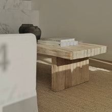 Load image into Gallery viewer, Platform Coffee Table _ Whitewashed Elm
