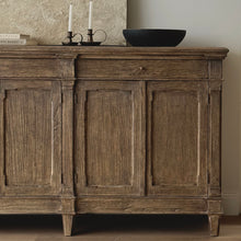 Load image into Gallery viewer, French Provincial Buffet _ Distressed Brown
