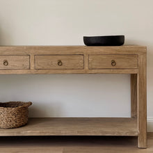 Load image into Gallery viewer, Antique Console _ Four Drawer_ 190cm _ Aged Elm
