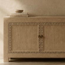 Load image into Gallery viewer, Organic Sideboard _ Iron Detail _ 140cm _ Blonde Elm
