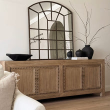 Load image into Gallery viewer, Antique Luxe Sideboard _ 230cm_ Studded Detail _ Aged Elm

