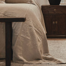 Load image into Gallery viewer, Bed Cover _ European Linen _ Natural
