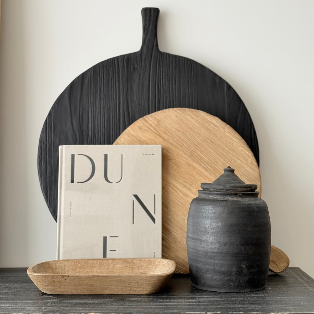 Antique Letter Tray _ Aged Elm