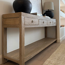 Load image into Gallery viewer, Antique Console _ Four Drawer_ 190cm _ Aged Elm
