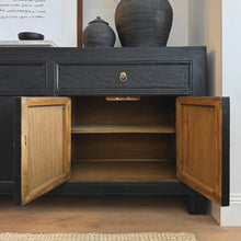 Load image into Gallery viewer, Provincial Luxe Buffet _ 230cm _ Textured Black
