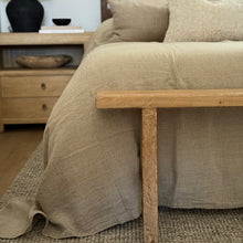 Load image into Gallery viewer, Bed Cover _ European Linen _ Natural
