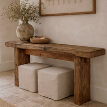 Load image into Gallery viewer, European Oak Hallway Table _ Natural
