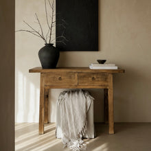 Load image into Gallery viewer, Ming Console _ Two Drawer _ 120cm _ Rustic Brown
