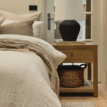 Load image into Gallery viewer, American Farmhouse Bedside Table _ Aged Elm
