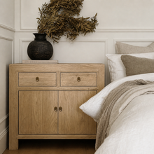 Load image into Gallery viewer, Organic Mini Sideboard _ 90cm _ Blonde Elm
