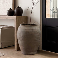 Load image into Gallery viewer, Antique 90yr Planter Pot _ XL _ Stone Grey/Terracotta
