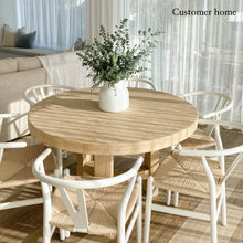 Load image into Gallery viewer, Organic Round Dining Table _ Blonde Elm _ 2 Sizes
