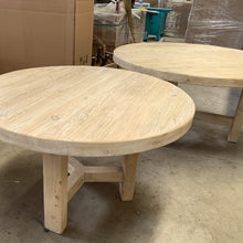 Load image into Gallery viewer, Organic Round Dining Table _ Blonde Elm _ 2 Sizes

