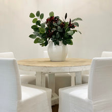 Load image into Gallery viewer, Hamptons Dining Table | Round | Rustic White | 120cm | 152cm
