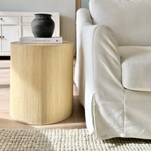 Load image into Gallery viewer, Organic Drum Side Table | Blonde Elm | 2 Sizes
