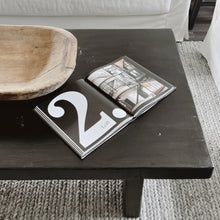 Load image into Gallery viewer, Platform Coffee Table _ Smooth Distressed Black
