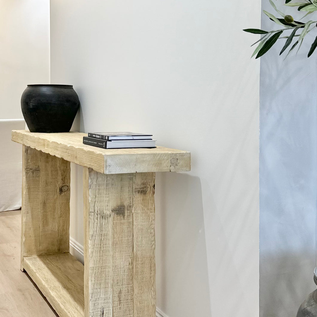 Organic Platform Hallway Table | Blonde Elm
