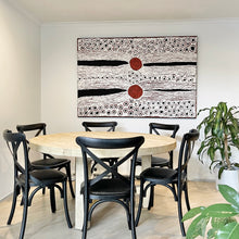 Load image into Gallery viewer, Organic Round Dining Table _ Blonde Elm _ 2 Sizes
