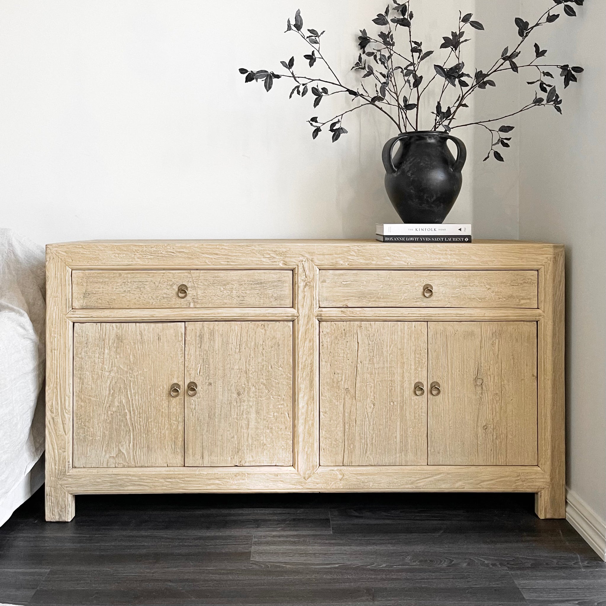 Blonde on sale wood sideboard