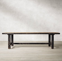 Load image into Gallery viewer, Heritage Elm Dining Table | Black + Natural Top
